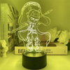 Nezha2 Bedroom Colorful Night Light Creative 3D Cute Nezha Movie Magic Kids Fucking Sea Bedside Night Light