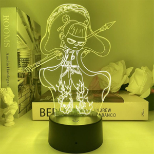 Nezha2 Bedroom Colorful Night Light Creative 3D Cute Nezha Movie Magic Kids Fucking Sea Bedside Night Light