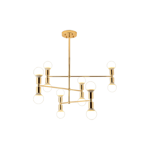 LED Two-Colour Modern Pendant Lamp E27 Head 12 Bulbs