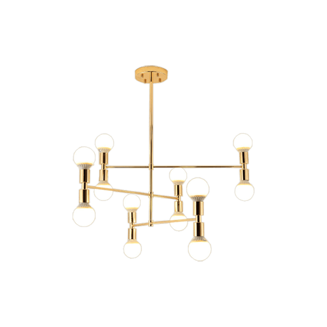 LED Two-Colour Modern Pendant Lamp E27 Head 12 Bulbs