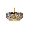 9206 Electroplated Iron LED Gold Modern Crystal Pendant Lamp E14 Head 550MM 750MM