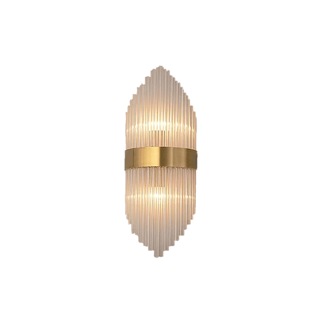 18 X 50 Stainless Steel Copper Natural LED Modern Glass Rod Wall Light E14 Head