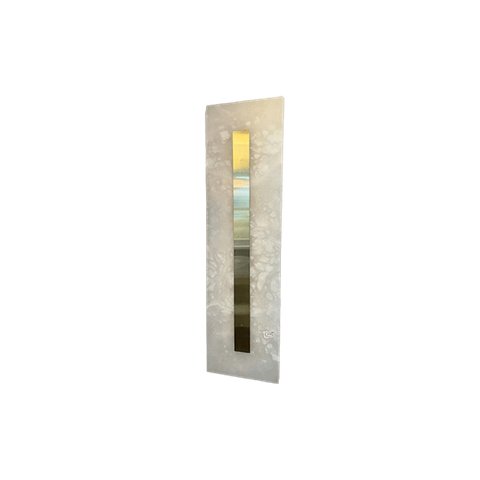 Stainless Steel + Marble LED Square White Modern Wall Light 4000K