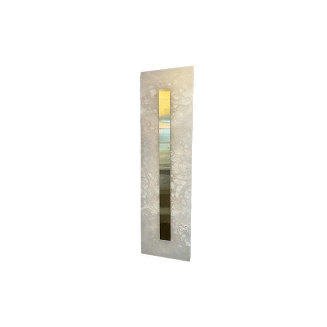 Stainless Steel + Marble LED Square White Modern Wall Light 4000K
