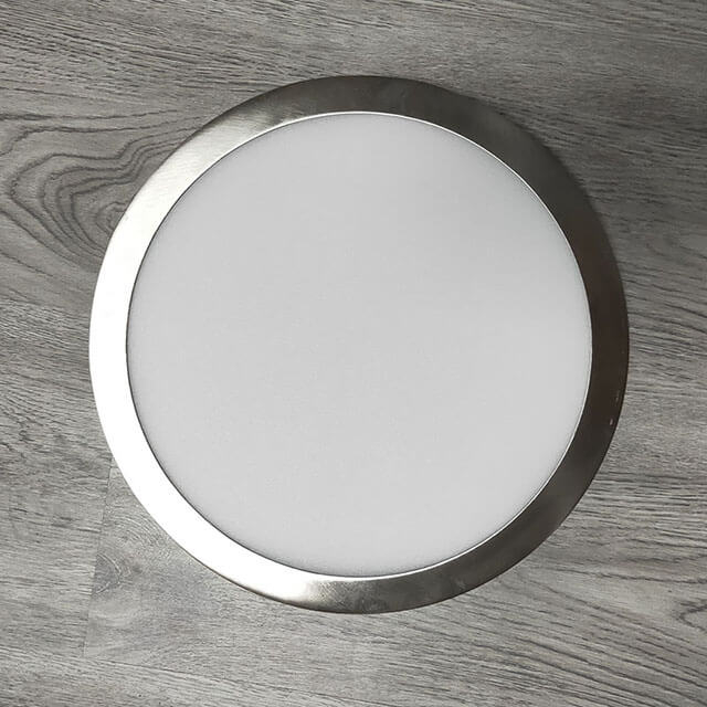 300*300 Exposed Panel Light 24W Round Sweep Nickel Led Recessed Slim Ceiling Round Led Panel Light Interior China Wholesale