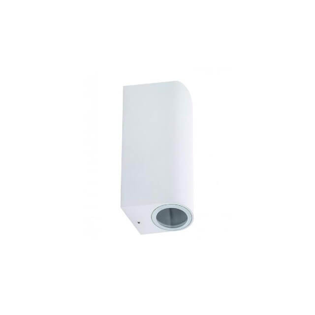 Outdoor LED Wall Glass Lens 150mm Round Lamp White Housing One Head 220-240V LED Wall Lamp