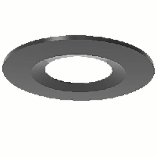 Fire Rated Downlight With Interchangeable Black Bezel