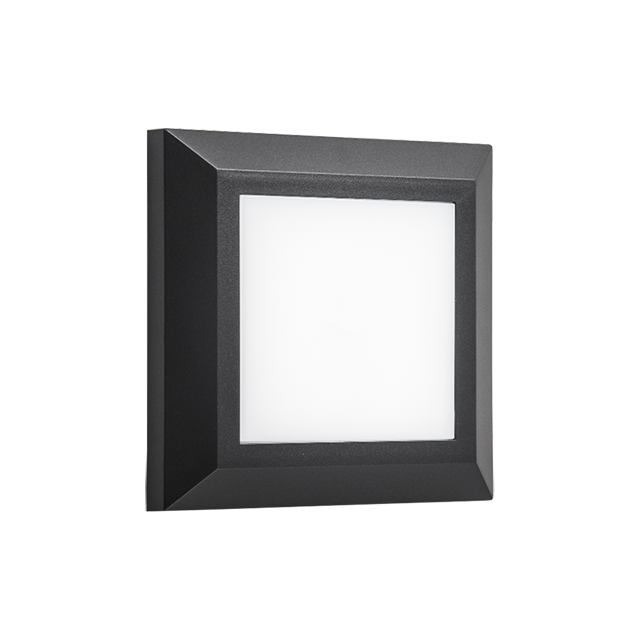 125*125*27MM Square LED Outdoor Wall Light Made Of ABC+PC