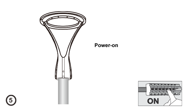 8. 4000K 60W LED modern garden lamp IP65 waterproof and dustproof aluminum garden lamp made in China is guaranteed for 5 years