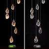 High Ceiling Chandelier - Staircase Chandelier Offers Dimmable Brightness and 3 Light Options, Ideal Long Chandelier for Transforming Your Stairwell, Foyer, Entryway, and Living Room 