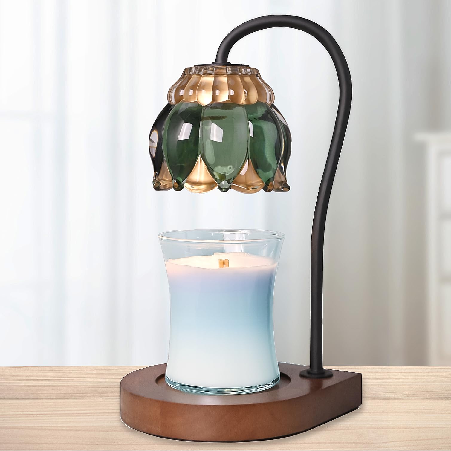  Candle Warmer Lamp - Electric Candle Lamps Timer Adjustable Height, Compatible with All Jar Candles, Gift for Mom, Dimmable Candle Warmer, Candle Holders for Home Decor