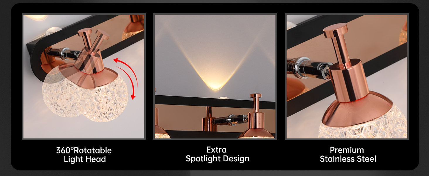 3 Lights Bathroom Vanity Light Over Mirror (4)