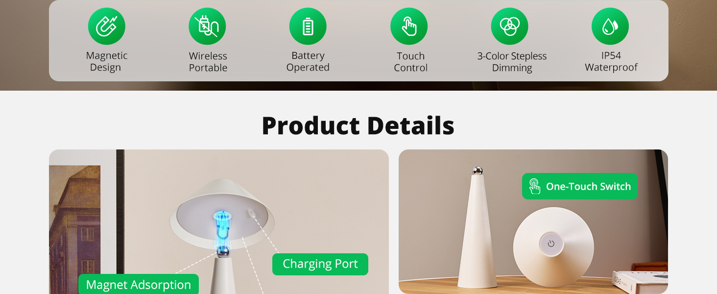 Magnetic Cordless Table Lamp (1)