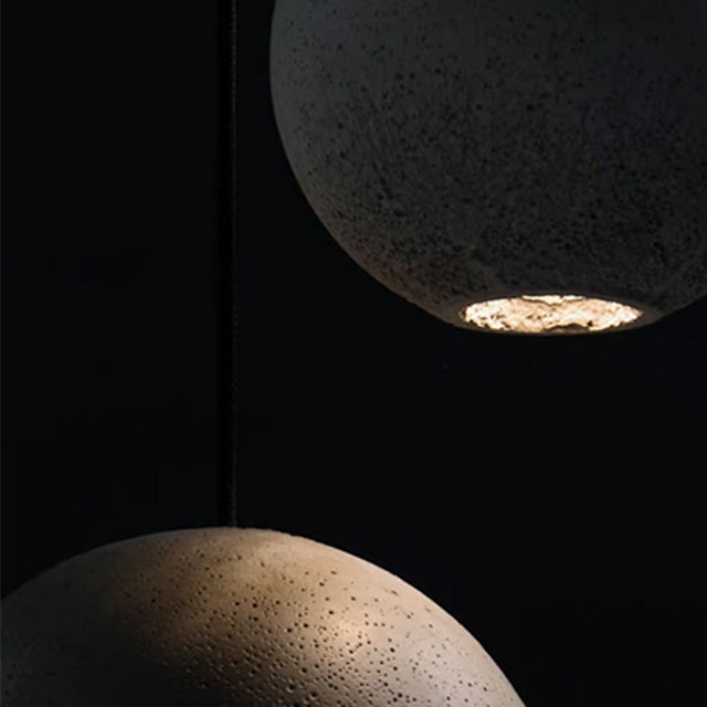 Grey Globe Led Pendant Light, 2700K/3000K, Handcrafted Art Hanging Light, 4.5w 220LM Ceiling Light, Adjustable Chandelier Lighting, Pendant Lamp for Kitchen Island, Bar 