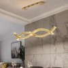 950Mm60+60W Two-Colour Light Source Stainless Steel + Crystal Decorative Lighting Chandeliers & Pendant Lights Interior Ceilings