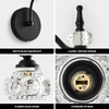  Bathroom Vanity Light Fixture, Bathroom Lights Over Mirror Black Vanity Lights, Modern Vintage Wall Lights for Bathroom Bedroom Hallway Entryway Living Room Corridor