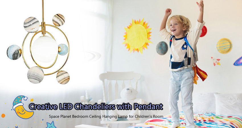 Modern LED Chandelier with Planet Shape (1)