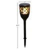 Solar Lights Outdoor Garden Pathway Solar Powered Yard Lights for Walkway Sidewalk USB chargeable Flame Light With Montion Sensor