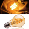 7W 2500K LED Light Bulbs Vintage Exposed Filament Smoke Glass LED with a Medium E27 Base Light Bulb Original Vintage 