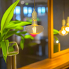 E14/E27 Amber Led Mood Light, Mushroom Ambient Light Bulb 4W 2200K Warm White 320LM,220-240V, Modern Stylish Style Vintage Edison Bulbs, Decorative Hanging Led Light Bulb for Home 