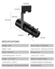 LED Track Light Head, Shapeable Light, Adjustable Directional Aperture Shape for Museum Art Gallery 