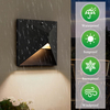 Outdoor Light Fixtures Wall Mount Dusk to Dawn, Porch Lights with 3 Lighting Mode(3000K/4000K/5000K), Waterproof Exterior Outdoor Wall Lights for House Front Door Patio Garage(Black) 