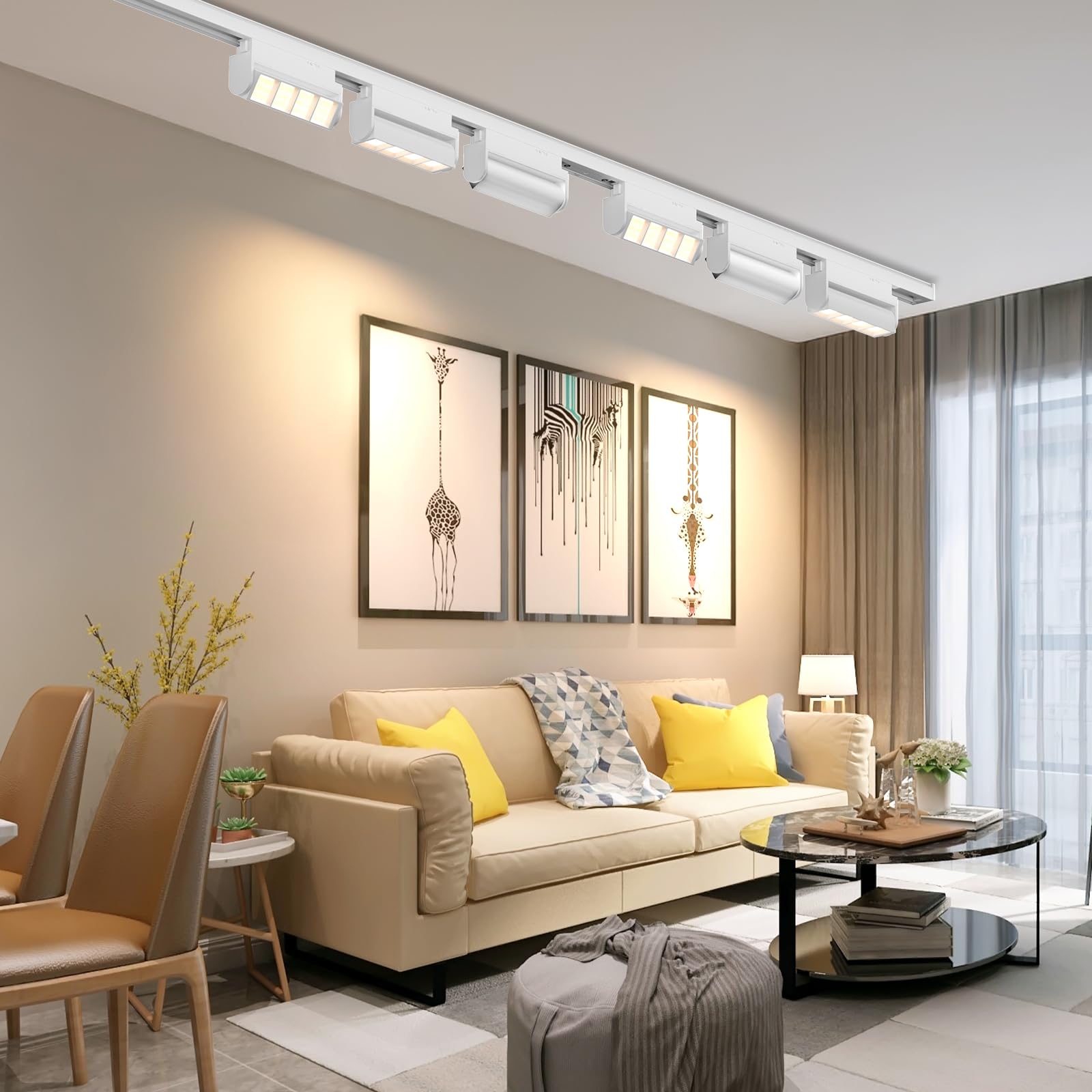 5 Color Linear H Track Lighting Heads H Type Track Light Heads Dimmable LED Track Lighting Fixtures Ceiling Spot Light (6)