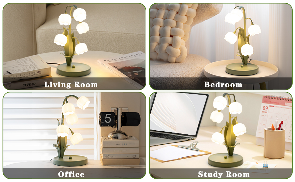 Vintage Flower Table Lamp for Home (1)