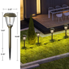 Solar Lights Outdoor 10/25 LM LED with 2 Lighting Modes, Solar Garden Lights Glass and Metal, IP65 Waterproof Solar Powered for Yard Pathway Walkway Driveway Patio