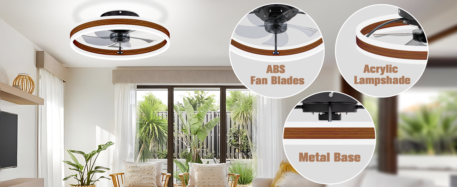 Low Profile Ceiling Fans with Lights (10)
