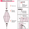 Plug-in Wall Sconce Handwoven Bohemian Wall Decor with Switch and Bulb, Wall Lights Fixtures for Bedroom Living Room Hallway Porch 