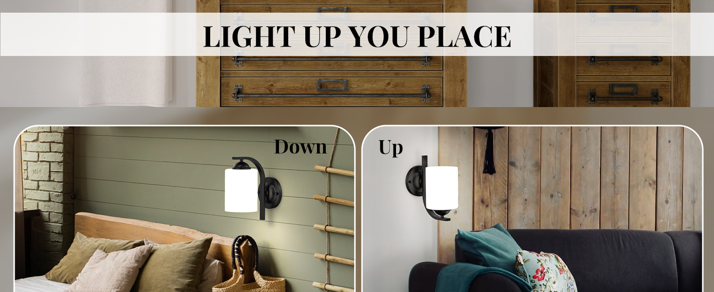 Wall Sconces Lights Lamp for Bedroom Bathroom (2)