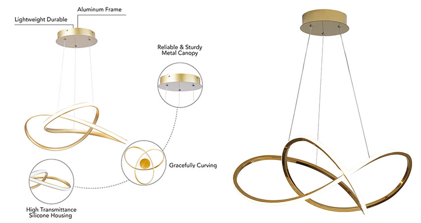 Gold Pendant Light (2)