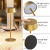 Table Lamps,Battery Operated Table Lamp Cordless Outdoor Touch LED Table Lamp for Restaurant/Living Room/Bedroom 3000K-6000K IP44 Waterproof Battery Capacity 1200mA*2
