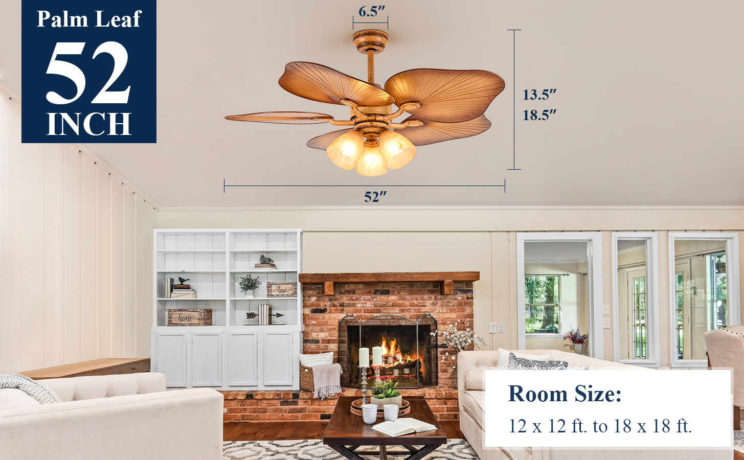 52 Outdoor Ceiling Fan with Lights for Patios and Remote (7)