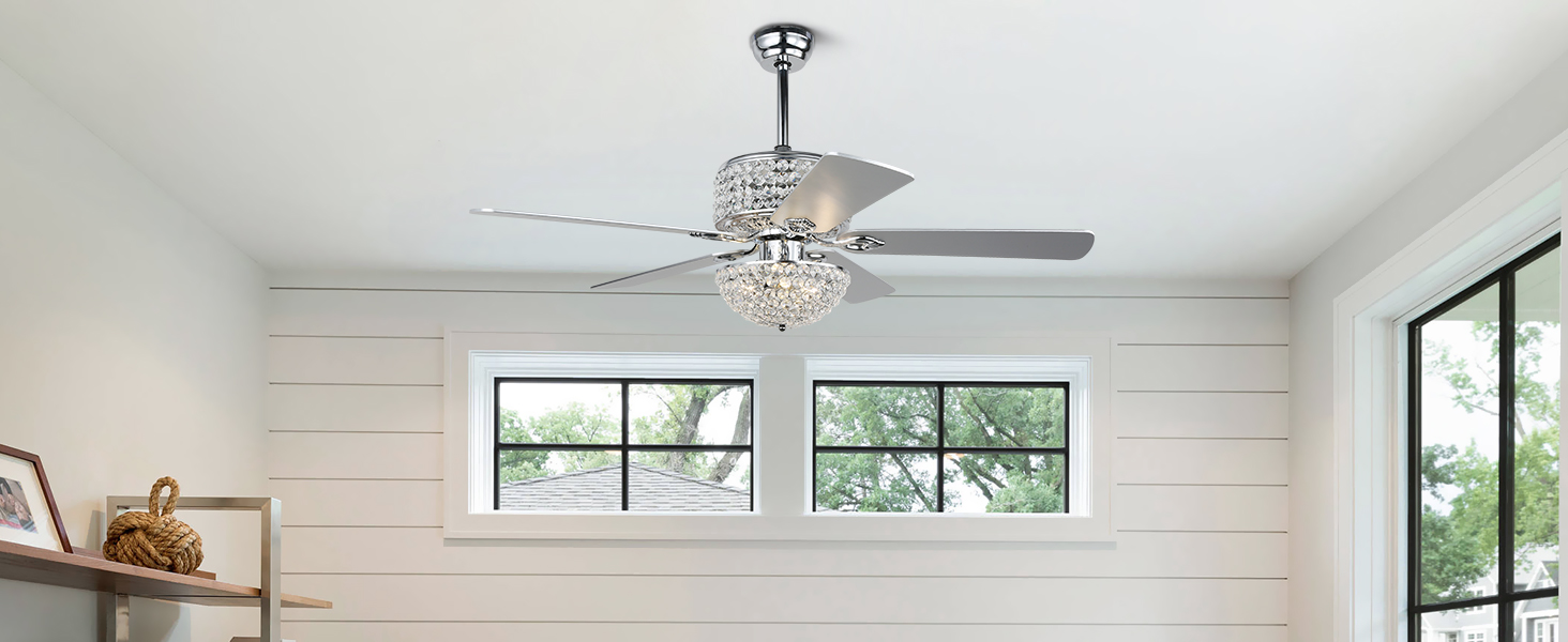 Crystal Ceiling Fan with Lights (27)