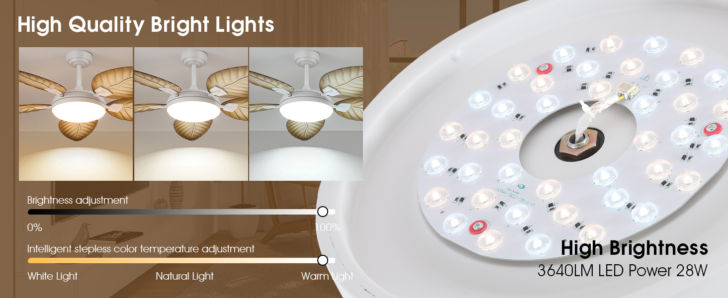 Tropical Ceiling Fans with Lights and Remote (16)