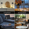 Cordless Rechargeable Table Lamp, 26000mAh Battery Powered LED Desk Lamp, 3 Color Stepless Dimming Up, Portable Table Light Lamp for Bedroom Restaurant Outdoor