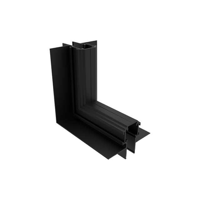 SR Hot sale magnetic track light fitting track bar corner fitting external corner