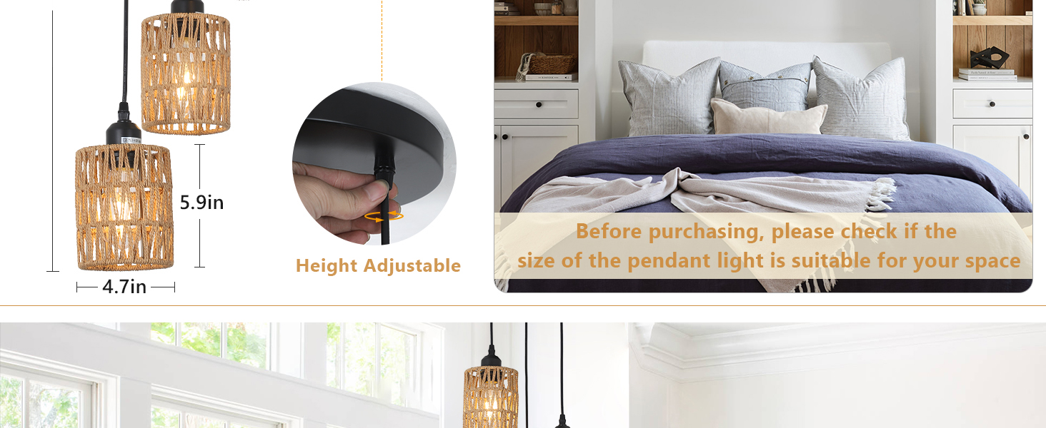 Rattan Pendant Light (5)