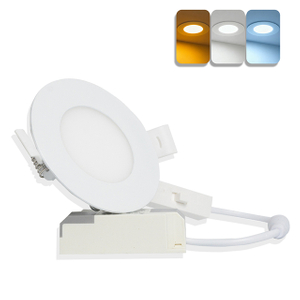 5W 3CCT Round Recessed LED Panel Light with CCT Switch | &Oslash;85mm