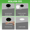 18W 3CCT Round Recessed LED Panel Light with CCT Switch | &Oslash;225mm