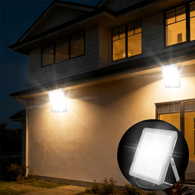 50W Led Floodlight Outdoor 5000LM Safety Lamp Waterproof IP65 Security Light Work Lighting 3CCT(3000K-4000K-6500K) Led Flood Light Outside for Garage, Garden, Backyard
