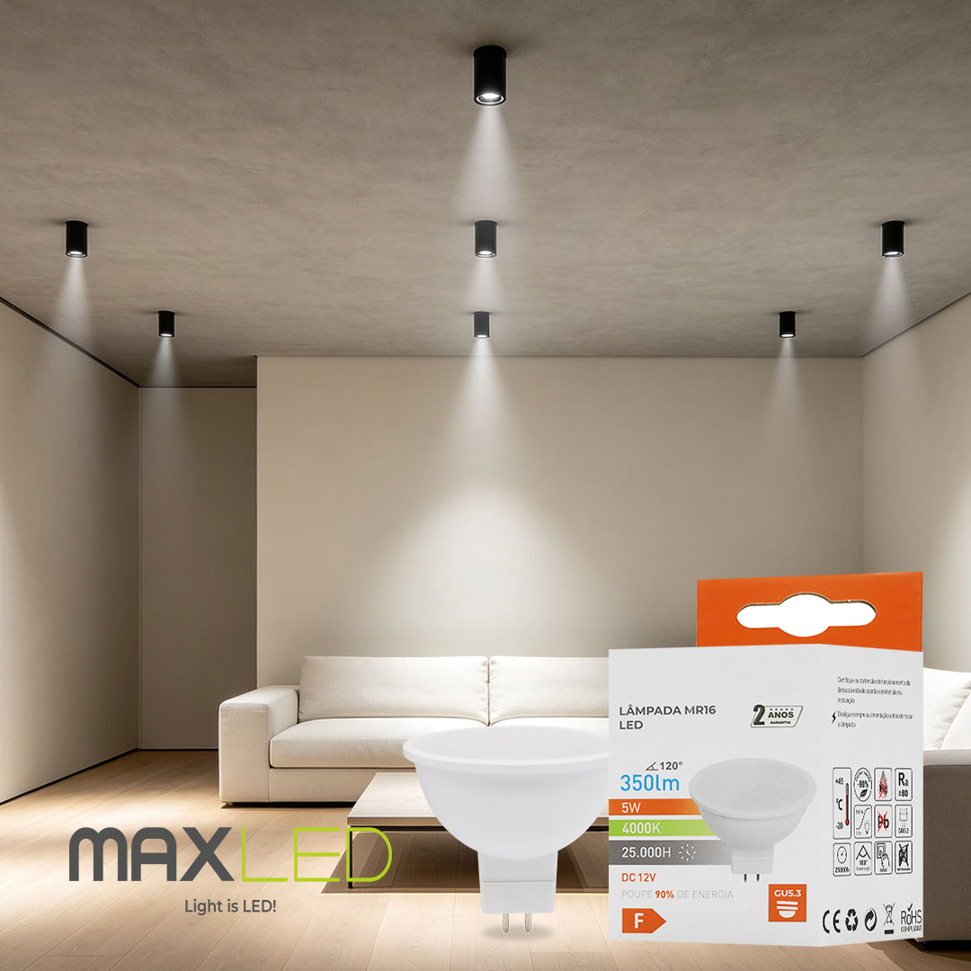 Maxled, Light is Led! Bombilla Led Gu5.3 Ac/Dc 12V Para Todo Tipo De Instalaciones