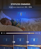  Motion Sensor Night Light,Rechargeable Wall Light,Color Changing RGB Nightlight,Stepless Dimming,1800mAh Battery Operated Wall Sconce, Adjustable Brightness,Stairs,Hallway,Bedroom,Kids 
