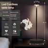 Rechargeable Table Lamps, Upgraded Portable LED Cordless Desk Lamp, 6000mAh Battery Operated Table Light, 3 Color Stepless Dimmable Night Light for Restaurant/Indoor/Outdoor