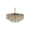 9207 Electroplated Iron LED Gold Modern Crystal Pendant Lamp E14 Head 550MM 750MM