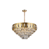 9209 Electroplated Iron LED Gold Modern Crystal Pendant Lamp E14 Head 400MM 600MM 750MM
