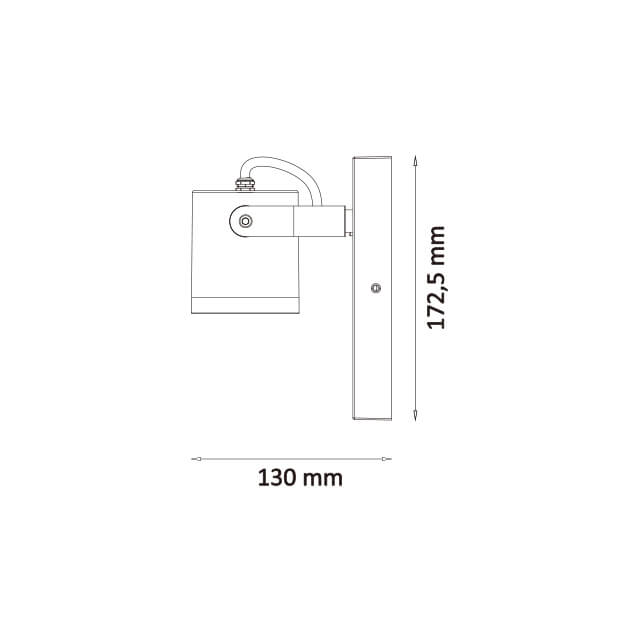 Modern LED Wall Lamp 130mm/5 Inches IP44 Waterproof Matt Black GU 10 Max.35W LED Outdoor Lighting
