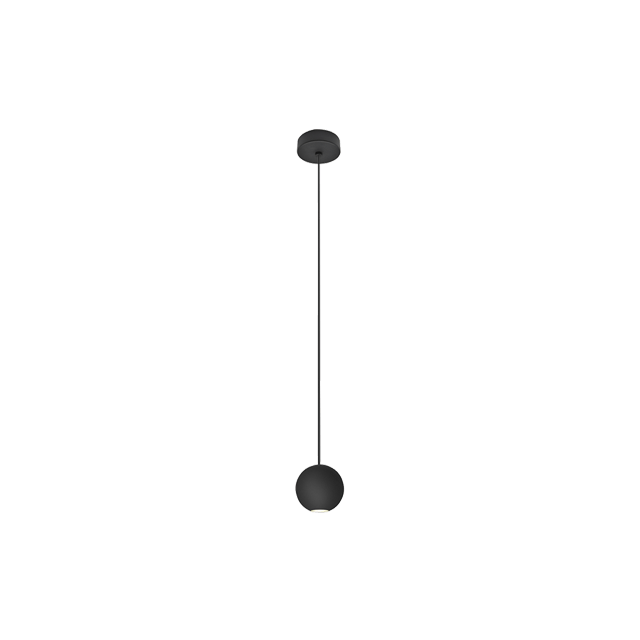 4.5W LED Retro Round Pendant Lamp 3000K Aluminium